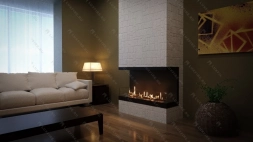 Встроенный биокамин Lux Fire Фронтальный 1100 М