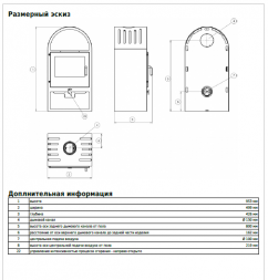 Печь-камин Viking I