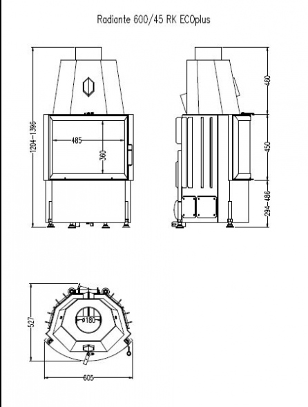 Топка Hark Radiante 600/45 RK ECOplus