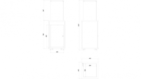ГАЗОВЫЙ ОБОГРЕВАТЕЛЬ PATIO MINI/G31/37MBAR/CZ - черное стекло, с пультом ДУ