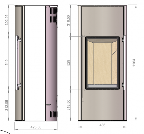 Печь EMBER SKI-356 A